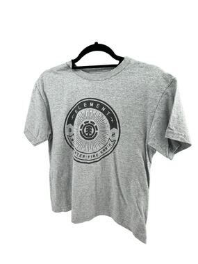 Element Boys Gray Graphic Short Sleeve T-Shirt Youth Size Medium